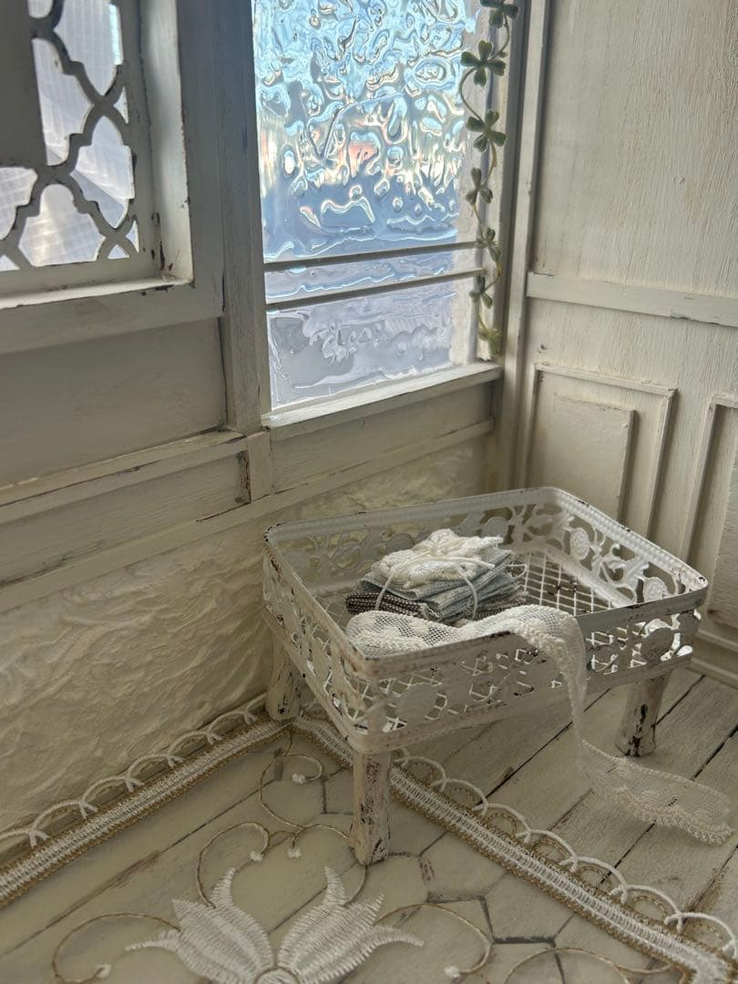 木製ドールハウス・背景ボード・ミニチュアハウス・ハンドメイド☆1/6