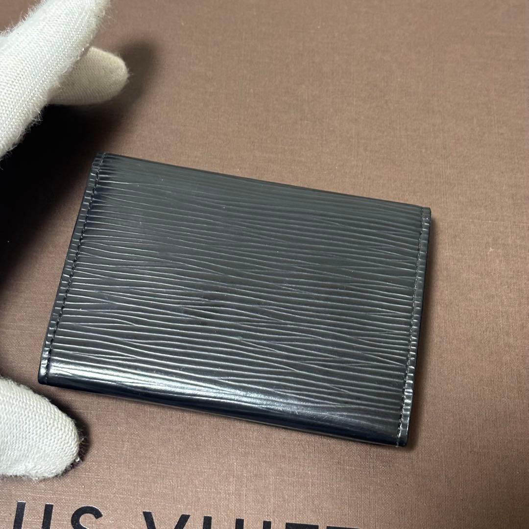 LOUIS VUITTON エピ 名刺入れ ブラック アンヴェロップ カード入れ