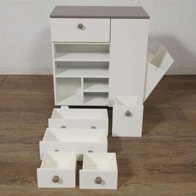 フォロー割【新品】たっぷり収納 コスメワゴン　お洒落 ドレッサー