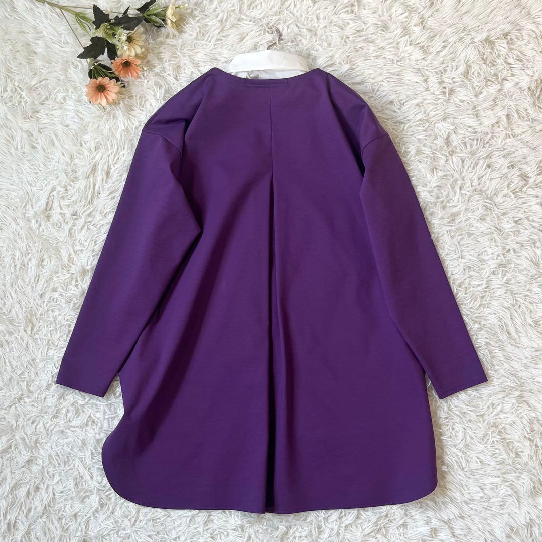 ★美品★LE PHIL ハイストレッチポンチジャージートップス　パープル