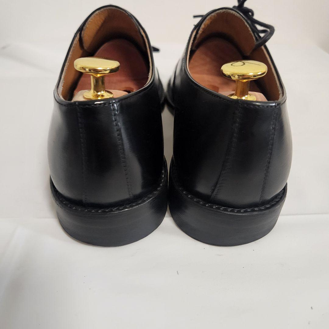 【リーガル】美品ストレートチップ　パンチドキャップトゥビジネスシューズ黒25EE