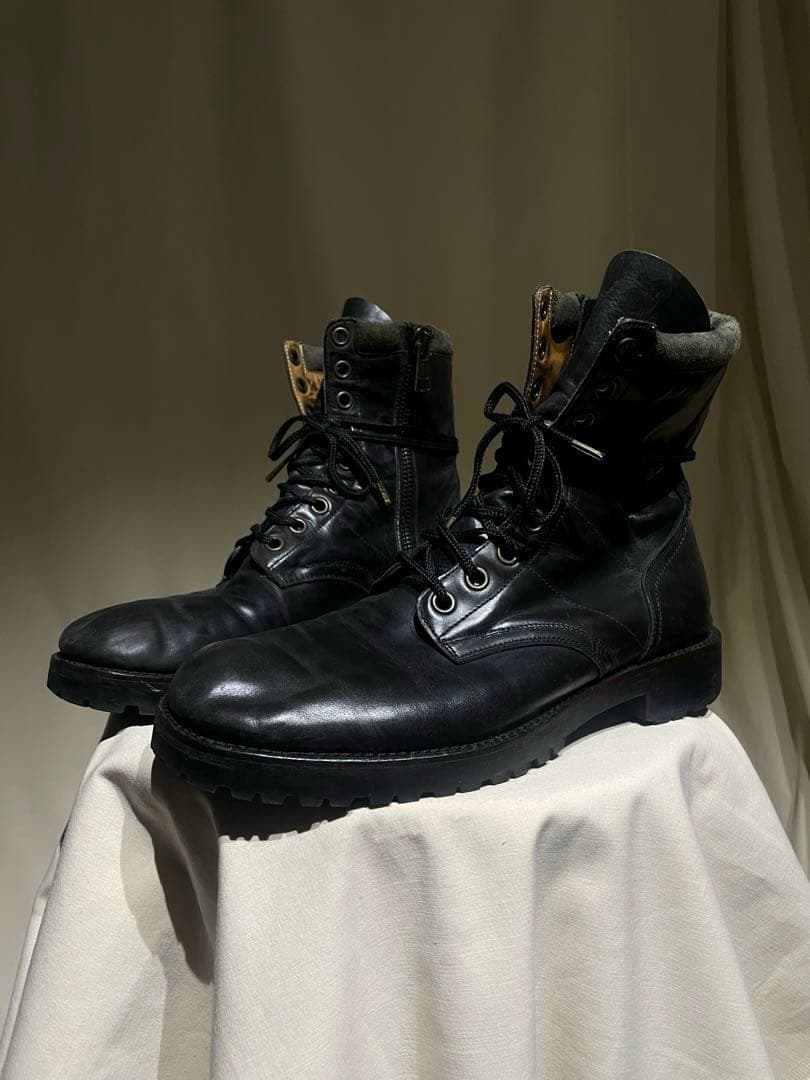 靴 FW2008 Number Nine Calfskin Combat Boots