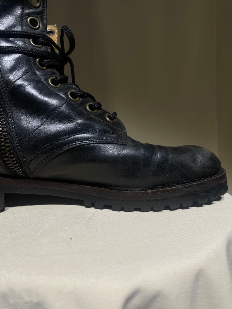 靴 FW2008 Number Nine Calfskin Combat Boots