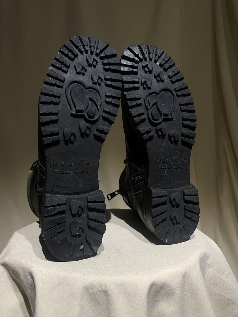 靴 FW2008 Number Nine Calfskin Combat Boots