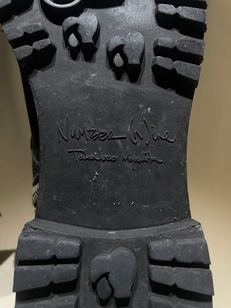 靴 FW2008 Number Nine Calfskin Combat Boots