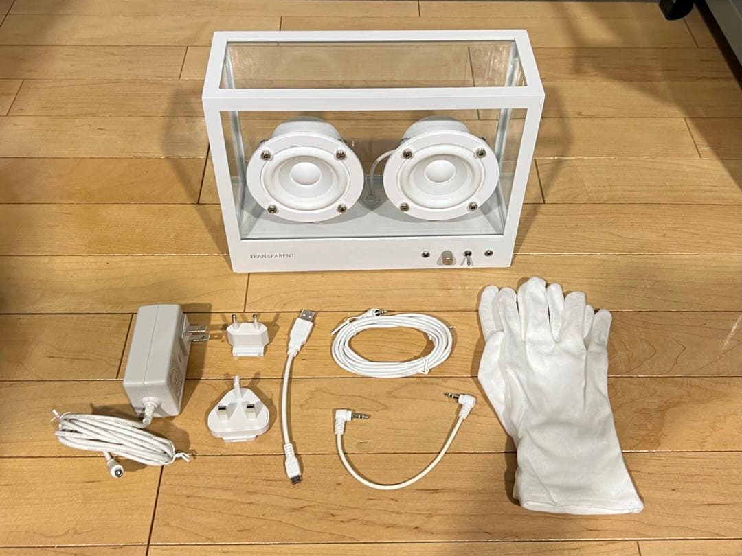 TRANSPARENT ワイヤレススピーカー ホワイト