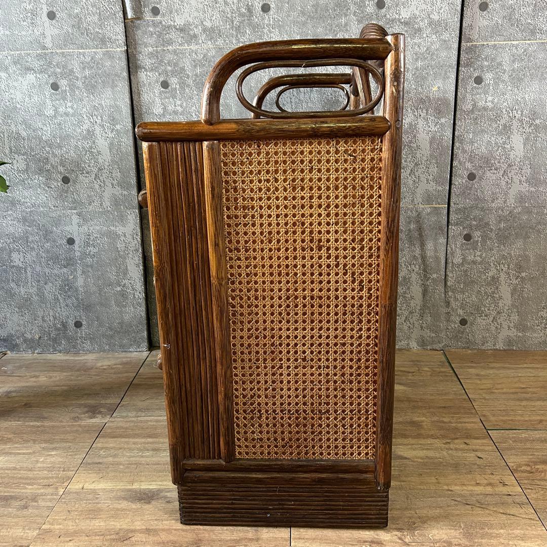 ꧁籐家具꧂ラタン3段チェスト たんす タンス 箪笥 ドレッサー 化粧鏡台 メイク