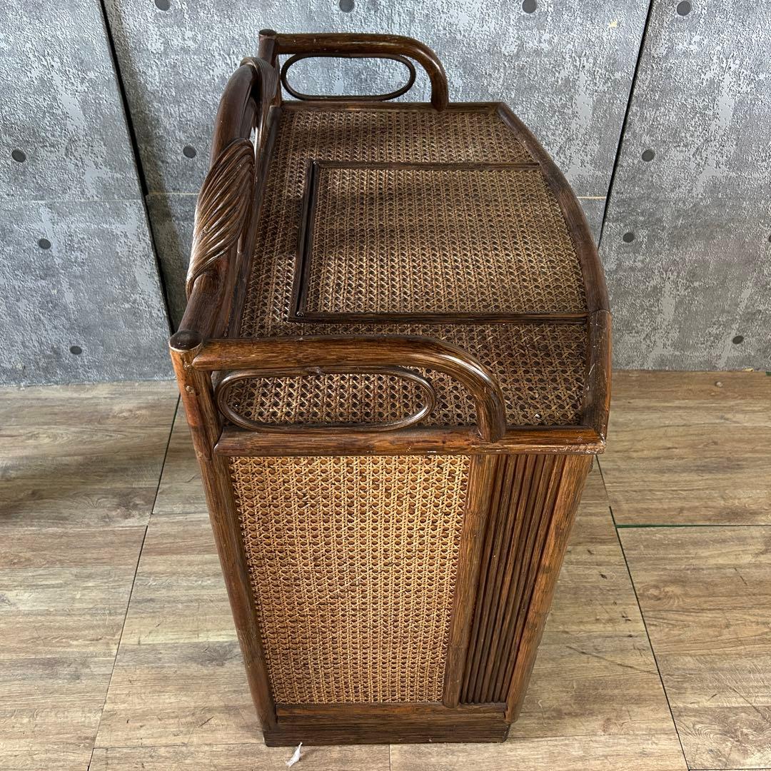 ꧁籐家具꧂ラタン3段チェスト たんす タンス 箪笥 ドレッサー 化粧鏡台 メイク