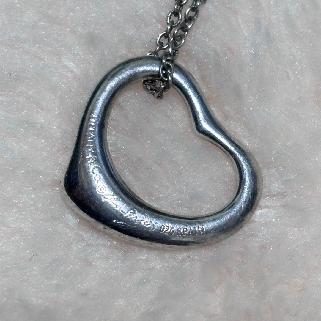 ティファニー オープンハートネックレス シルバー925 Sサイズ 箱付き