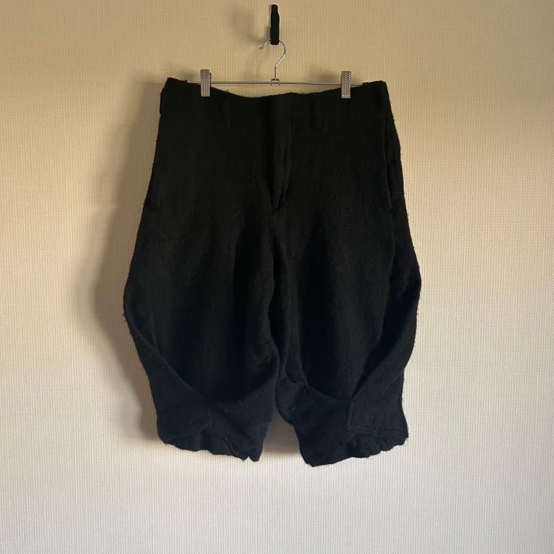 コムデギャルソンオムプリュス　22AWノマド期 ウール縮絨 ショーツ　L