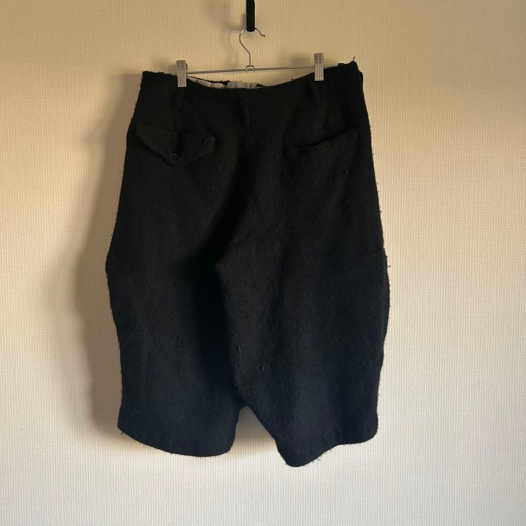 コムデギャルソンオムプリュス　22AWノマド期 ウール縮絨 ショーツ　L