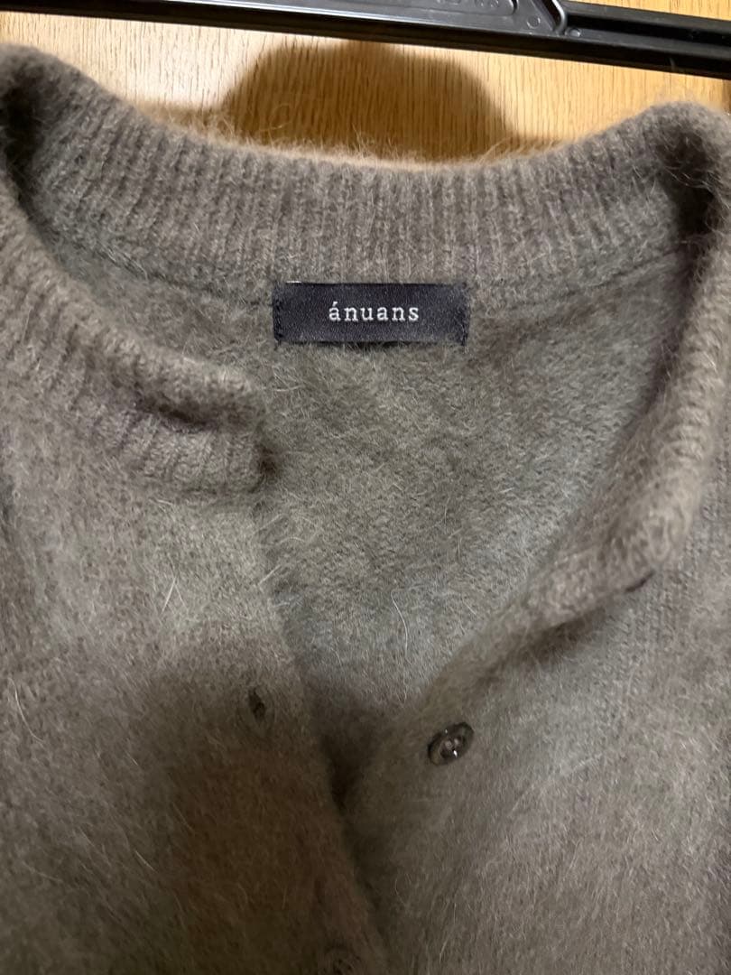 anuansラクーンフォックスショートカーディガン