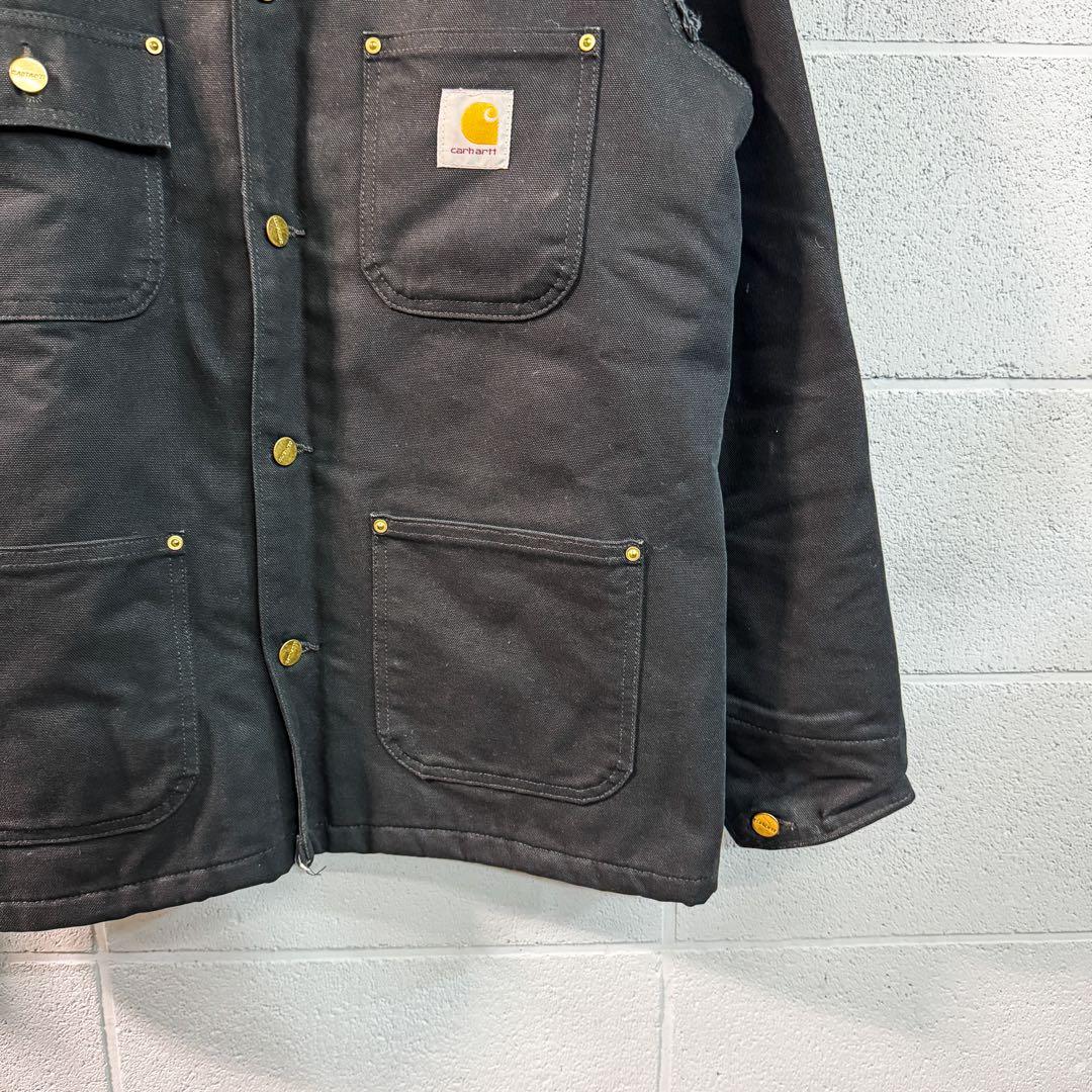 『極美品』carhartt ミシガンチョアコート 黒 カーハート 90s00s