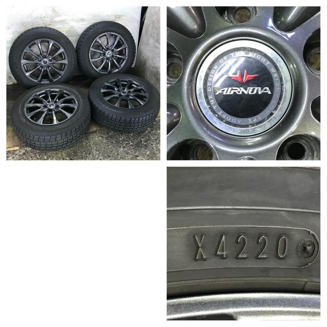 専用30 DUNLOP WM02 225/60R17 8.5分目 スタッドレス