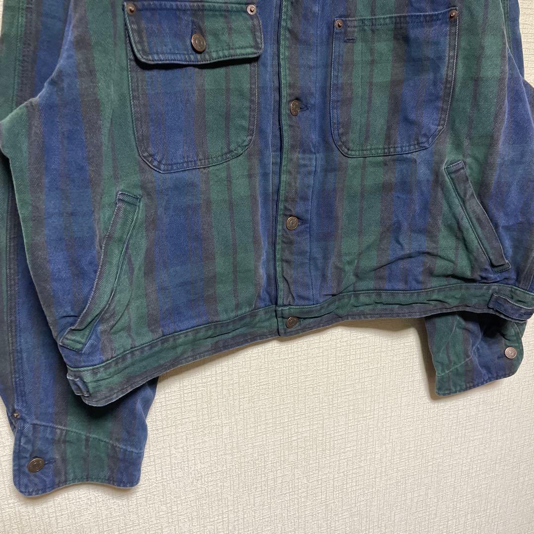 90s Polo Ralph Lauren USA製 チェック　デニムジャケット