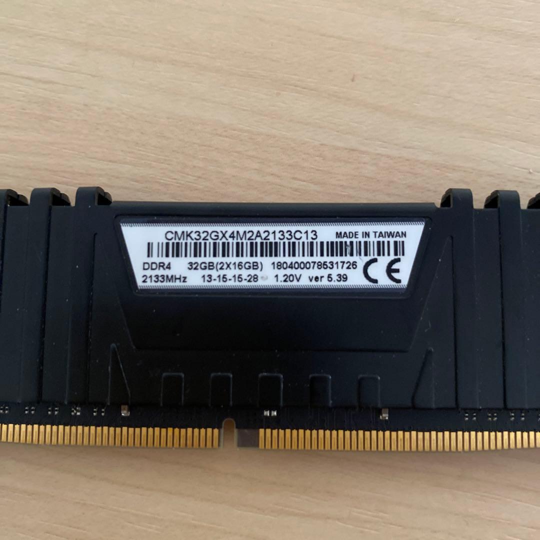 白*狐様 DDR4 CORSAIR VENGEANCE LPX 16GB -1枚