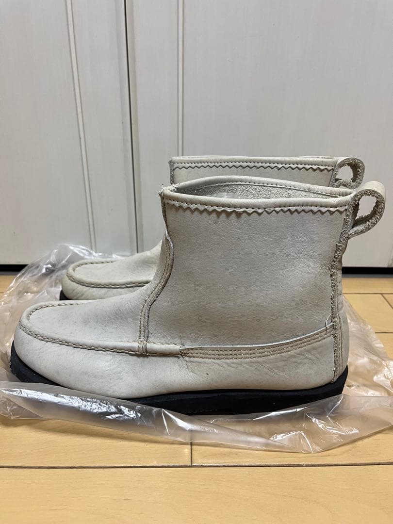 ラッセルモカシン　ノックアバウト　ブーツUS8ホワイトレザー極美品アメリカ古着