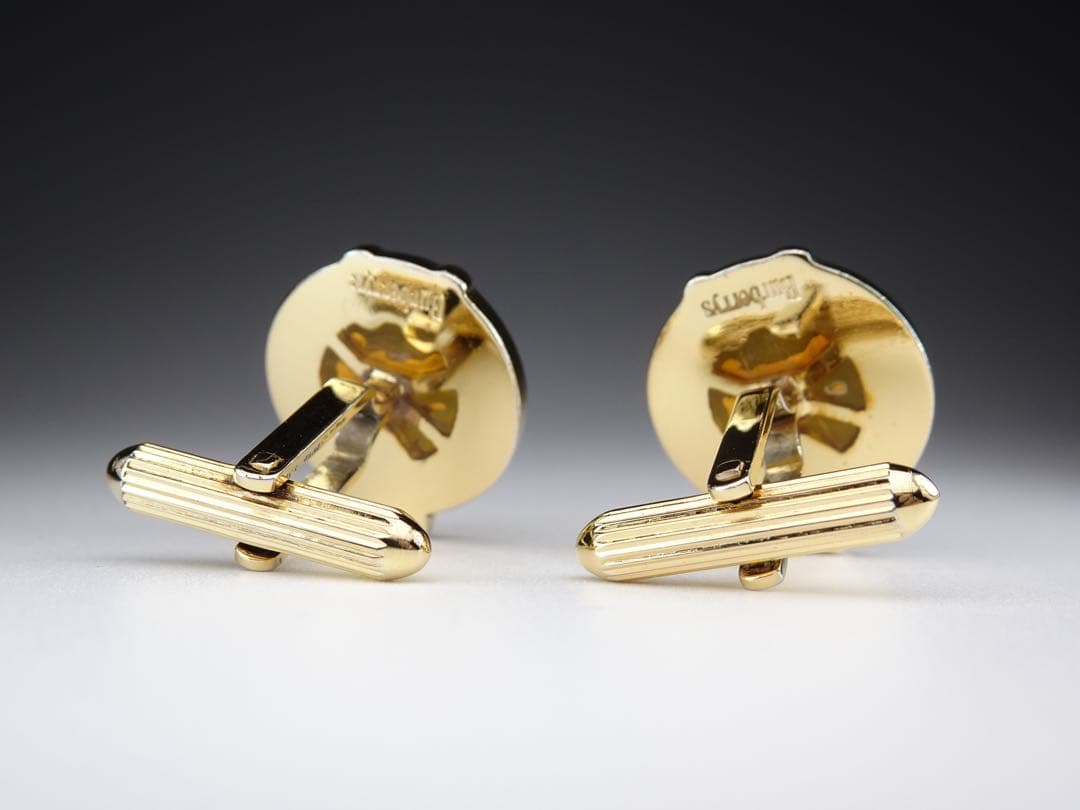 アンダーアーマー　バーバリー　グリーン　スケルトン　カフス　カフリンクス