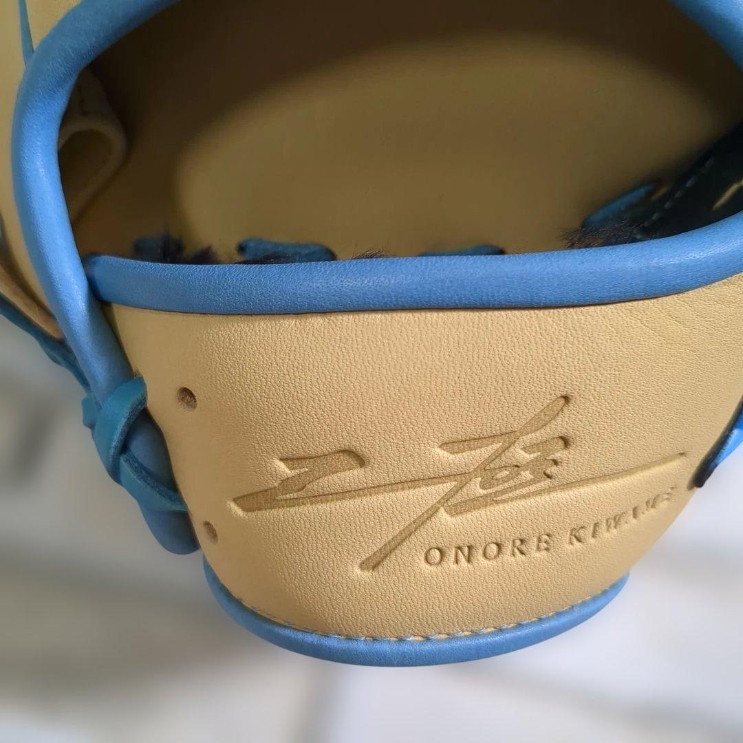 【未使用】ハイゴールド　軟式　オールラウンド用 キャメル×サックス　限定品