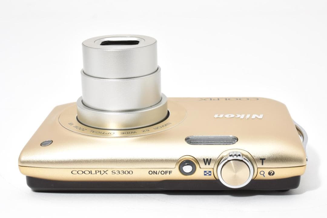《完動美品》 ニコン Nikon COOLPIX S3300 ゴールド