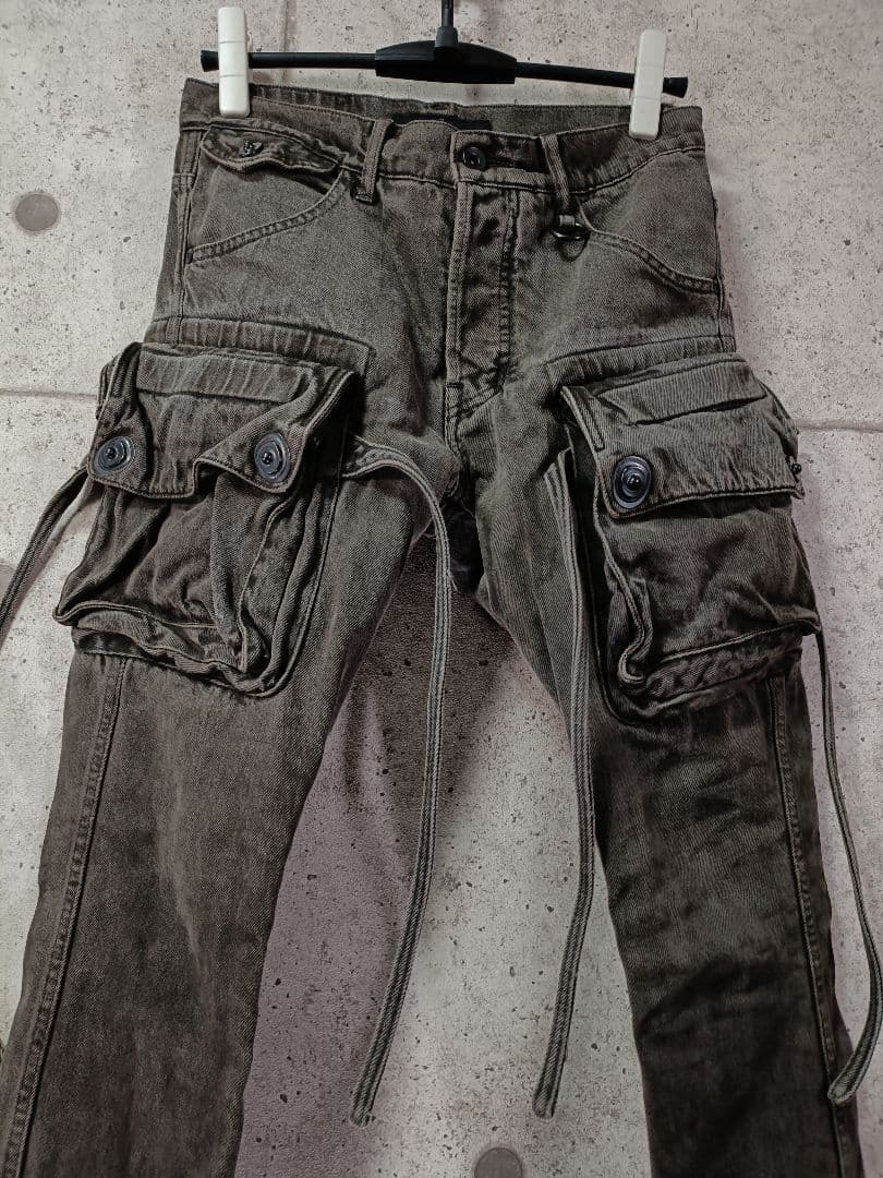 JULIUS デニムカーゴパンツ 美品 size1