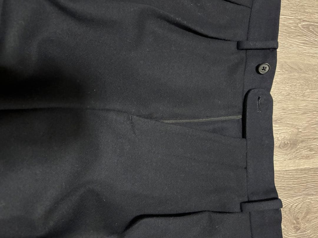 値下げ中！movbモーヴ　ウールジャージー　ネイビーダブル仕上げ