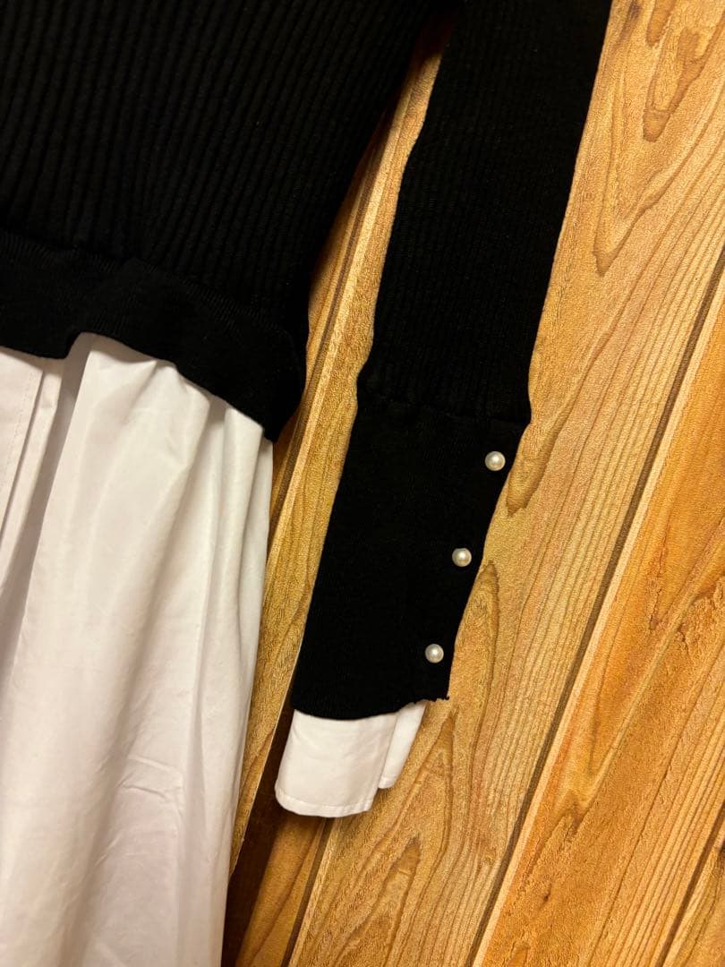 poke　　jenne バックパール大人フレンチドッキングワンピース　M