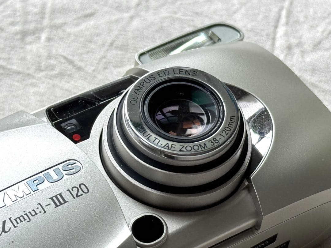 ⌘完動品！ 作例あり 電池付き！ OLYMPUS μ Ⅲ 120⌘