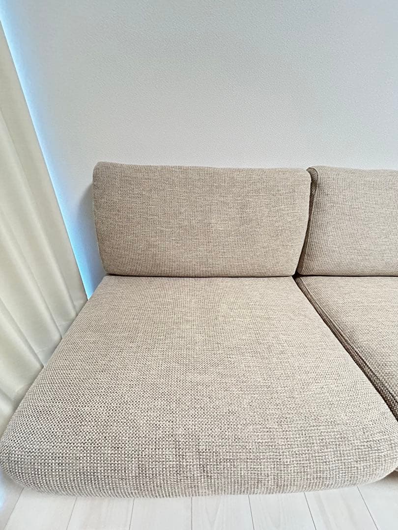 【無印良品】ゆったり座れるアームレスソファ2シーター