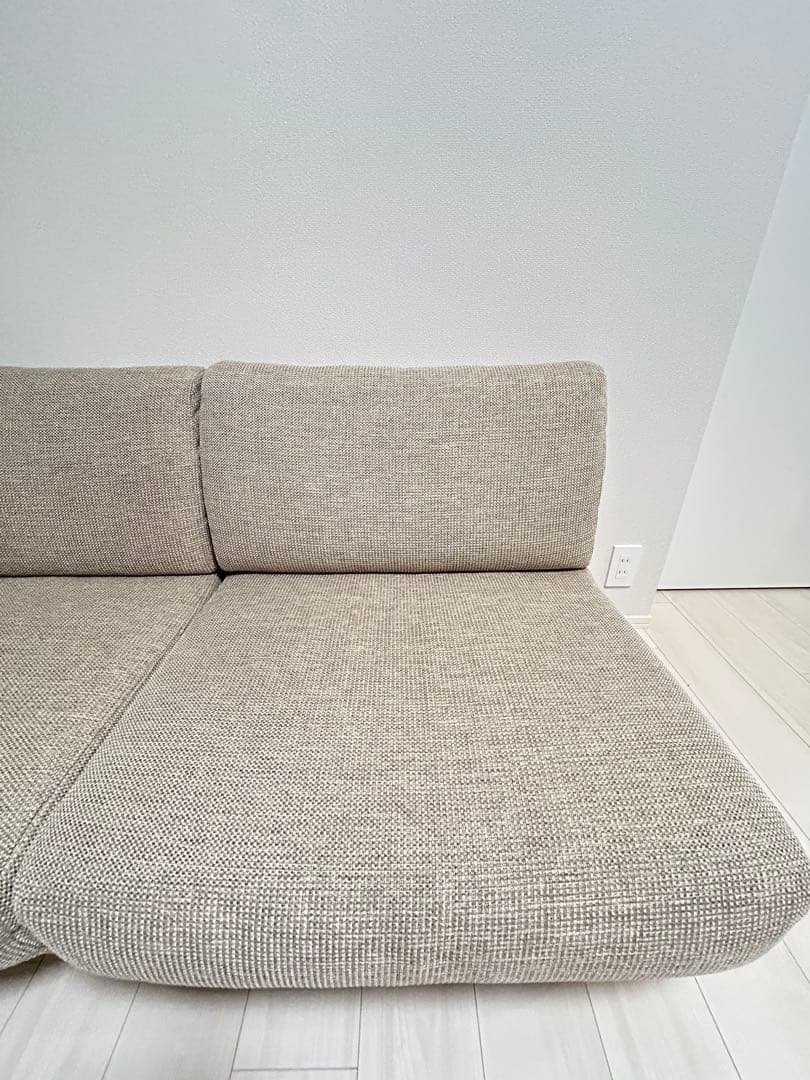 【無印良品】ゆったり座れるアームレスソファ2シーター