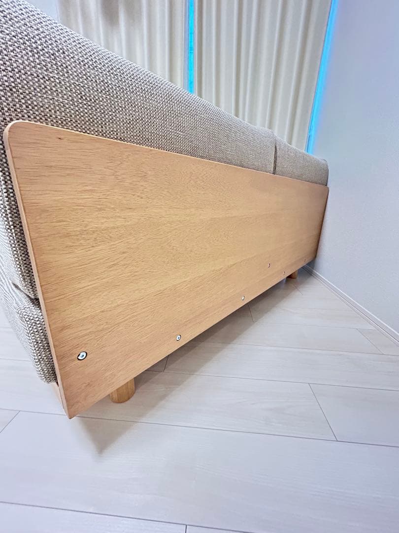 【無印良品】ゆったり座れるアームレスソファ2シーター