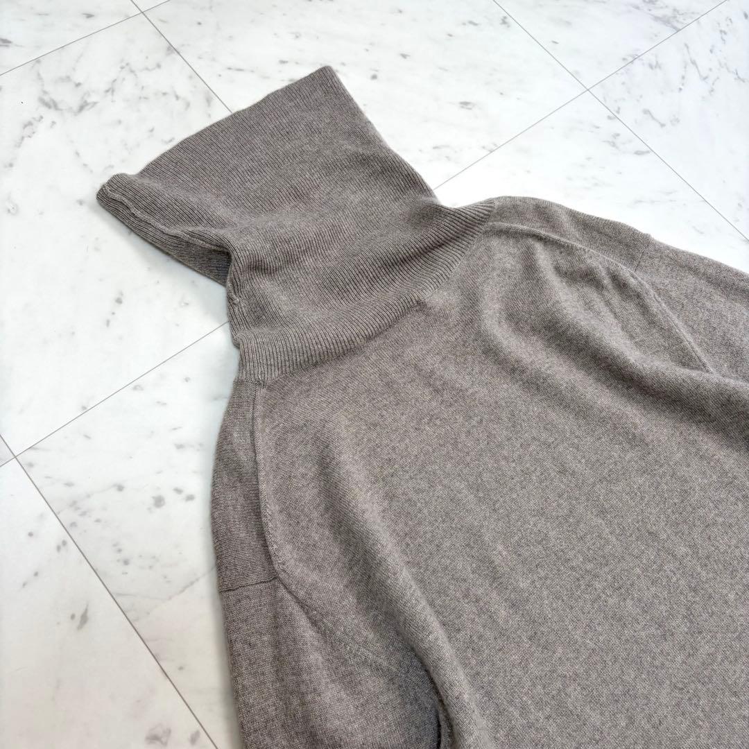 美品 ダーマコレクション カシミヤ100%タートルネック ニットワンピース ML