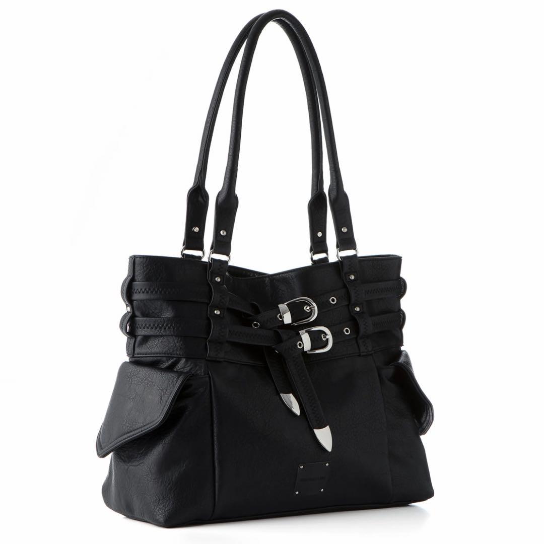 SQUARELINE ショルダーバッグ ブラック