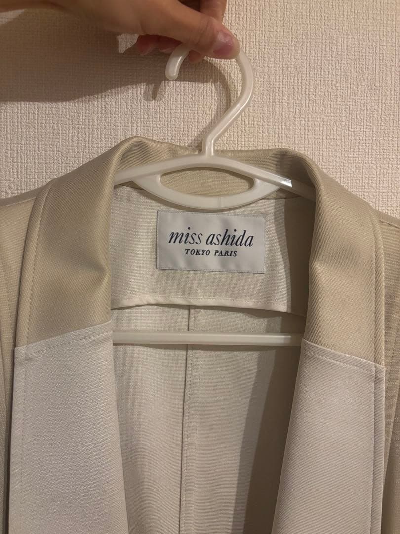 【極美品】miss ashida ジャージーへちま襟ジャケット Mサイズ