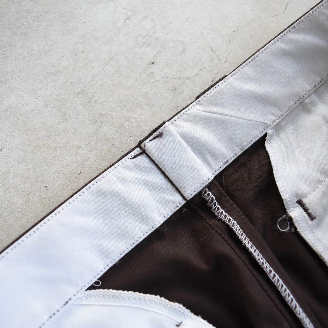 80s90s ディッキーズ ワークパンツ ブラウン チビタグUSA製W34L29