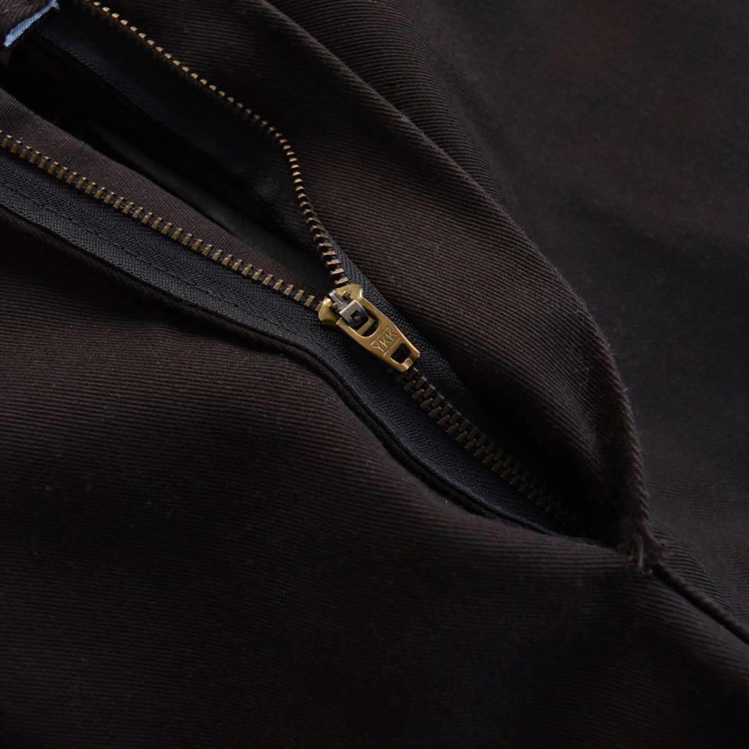 80s90s ディッキーズ ワークパンツ ブラウン チビタグUSA製W34L29