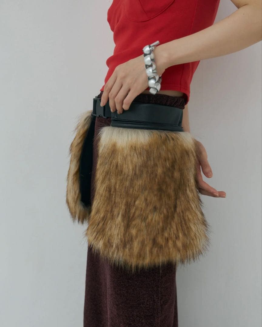 【Mediam】Double Craft Fur Bag