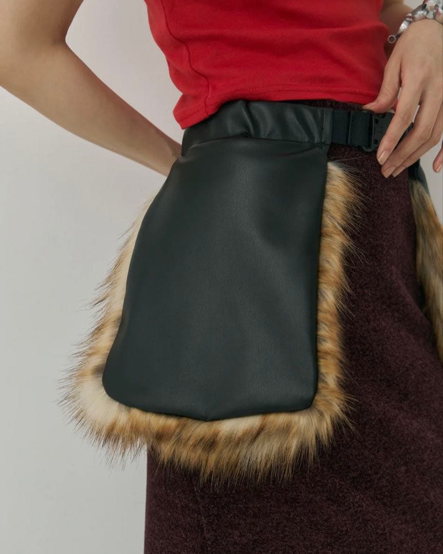 【Mediam】Double Craft Fur Bag