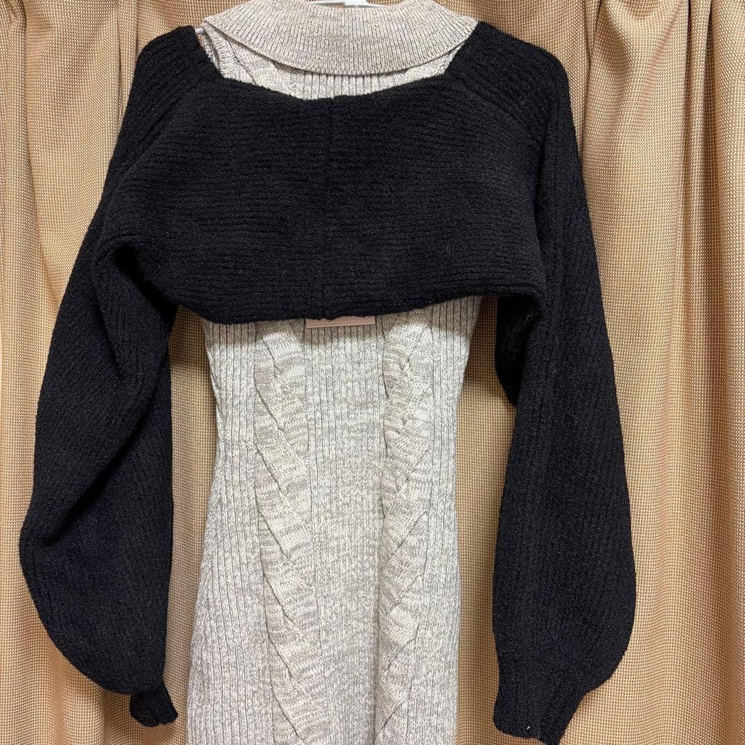 【即日発送可】Darich ショートボレロニットミニワンピース