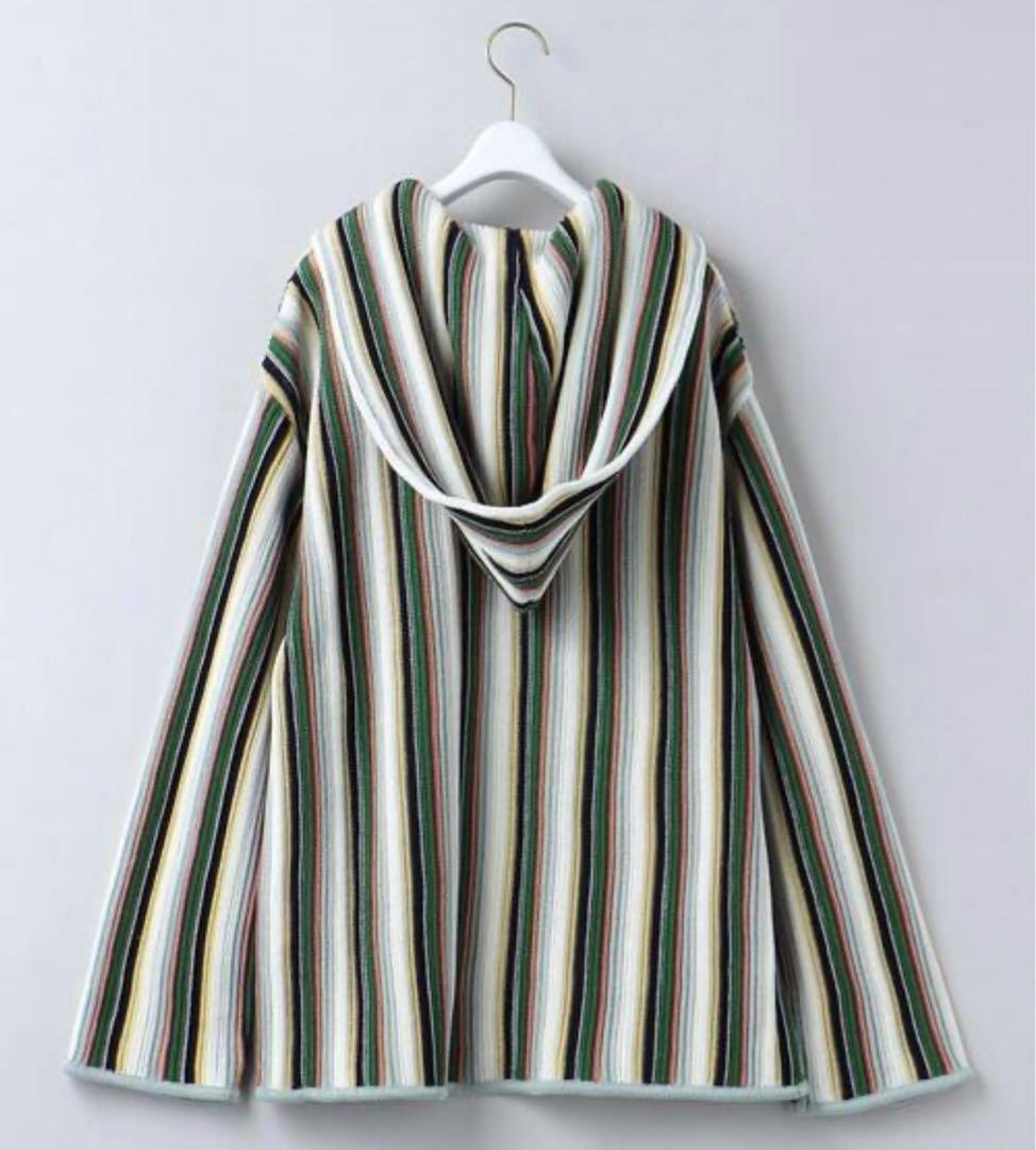 6(ROKU)◆COTTON MULTI STRIPE HOODIE