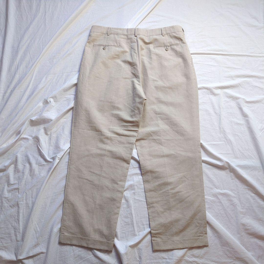 【90～00s】perry ellis コットンリネンパンツ 古着 ワイド