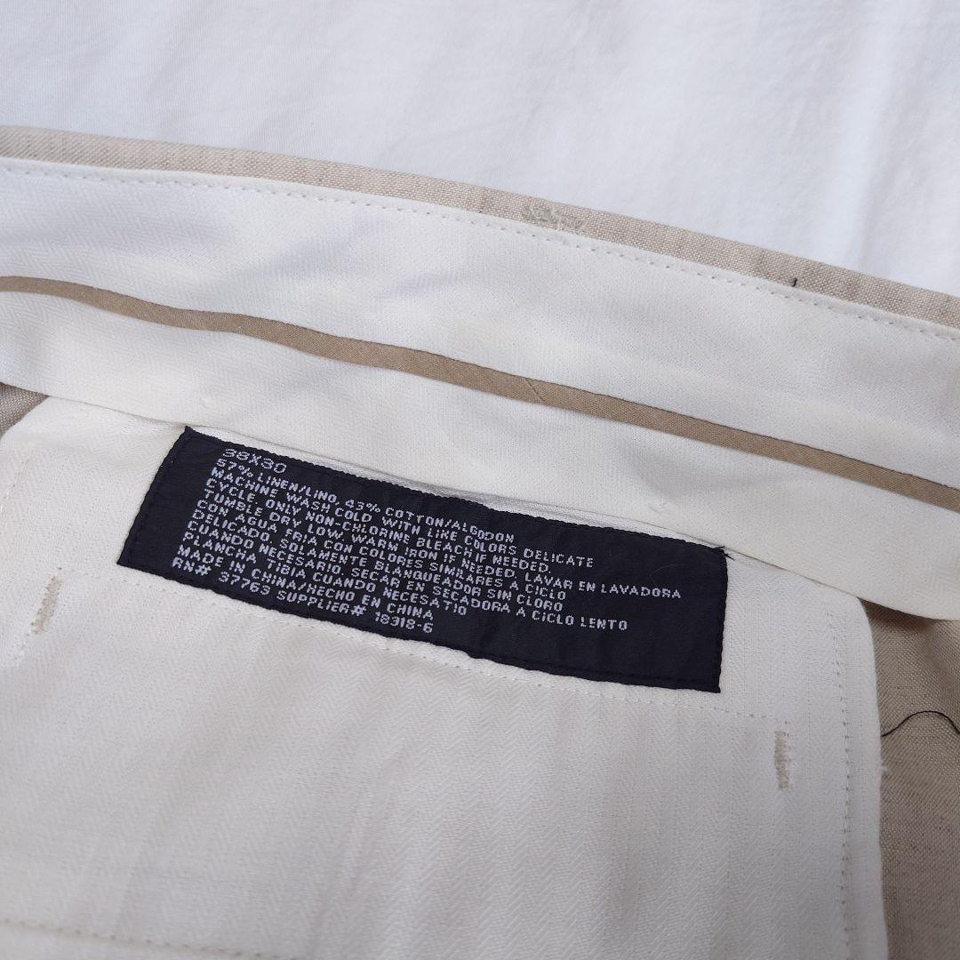 【90～00s】perry ellis コットンリネンパンツ 古着 ワイド