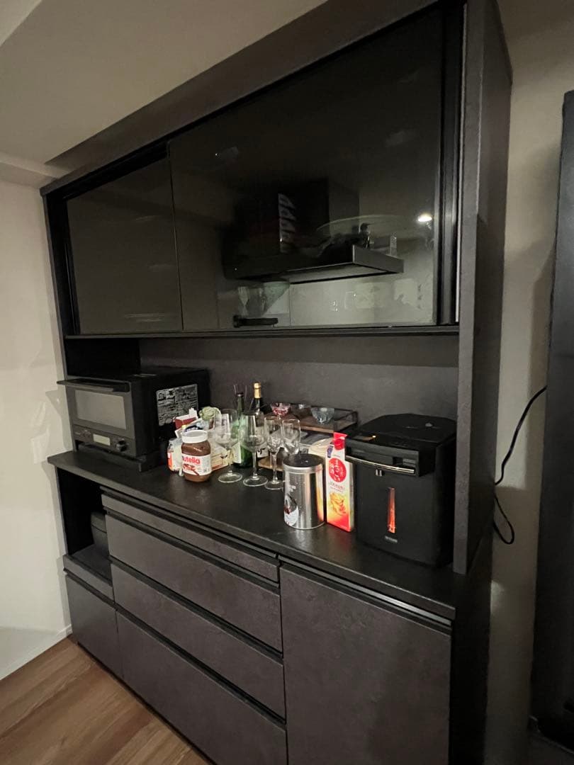 Pamouna EM 食器棚 引き戸タイプ 幅160cm/140cm