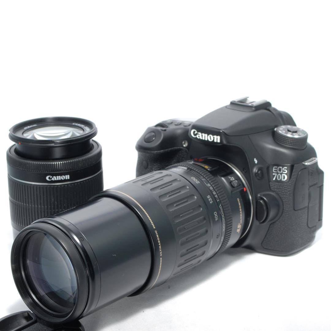 ✨Canon EOS 70D✨Wレンズ✨高速AF＆超望遠✨一眼レフカメラ