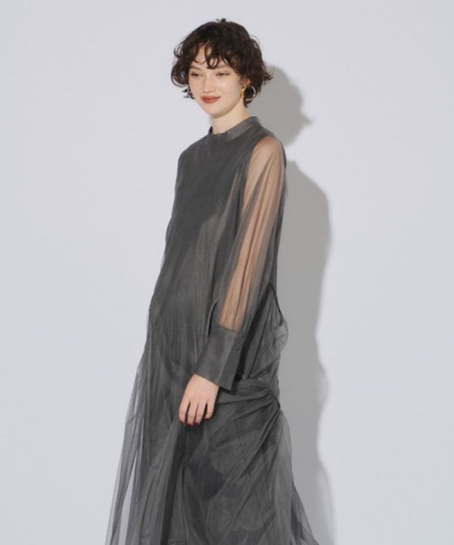 ANDRESD チュールパイピングAラインドレス