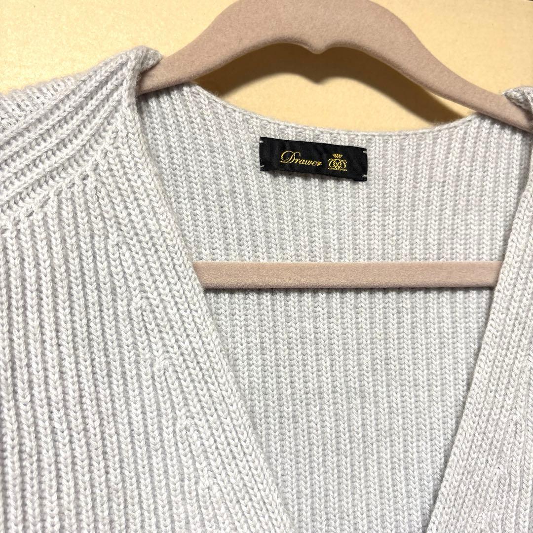 専用：drawerカシミヤコットン畔編みニットベスト