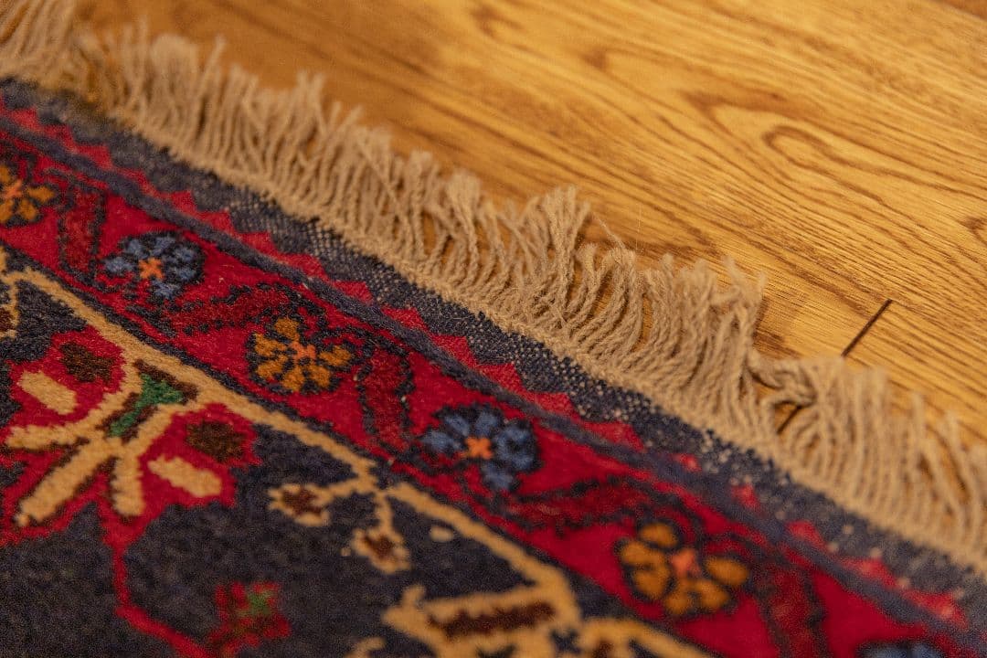 ウォーラグ ヴィンテージラグ トライバルラグ143cm×83cm ウール絨毯