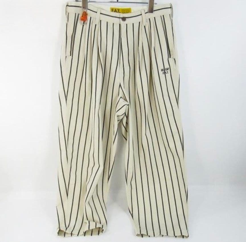 板*僧様 RED KAP×FAT/ THREEKAP/ストライプ パンツ/TIT