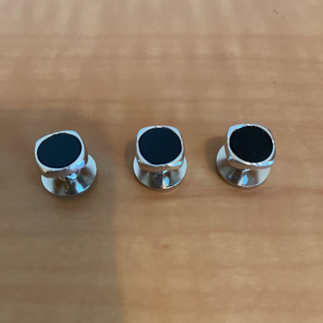 Excy カフス・スタッドセット　シルバー925・オニキス