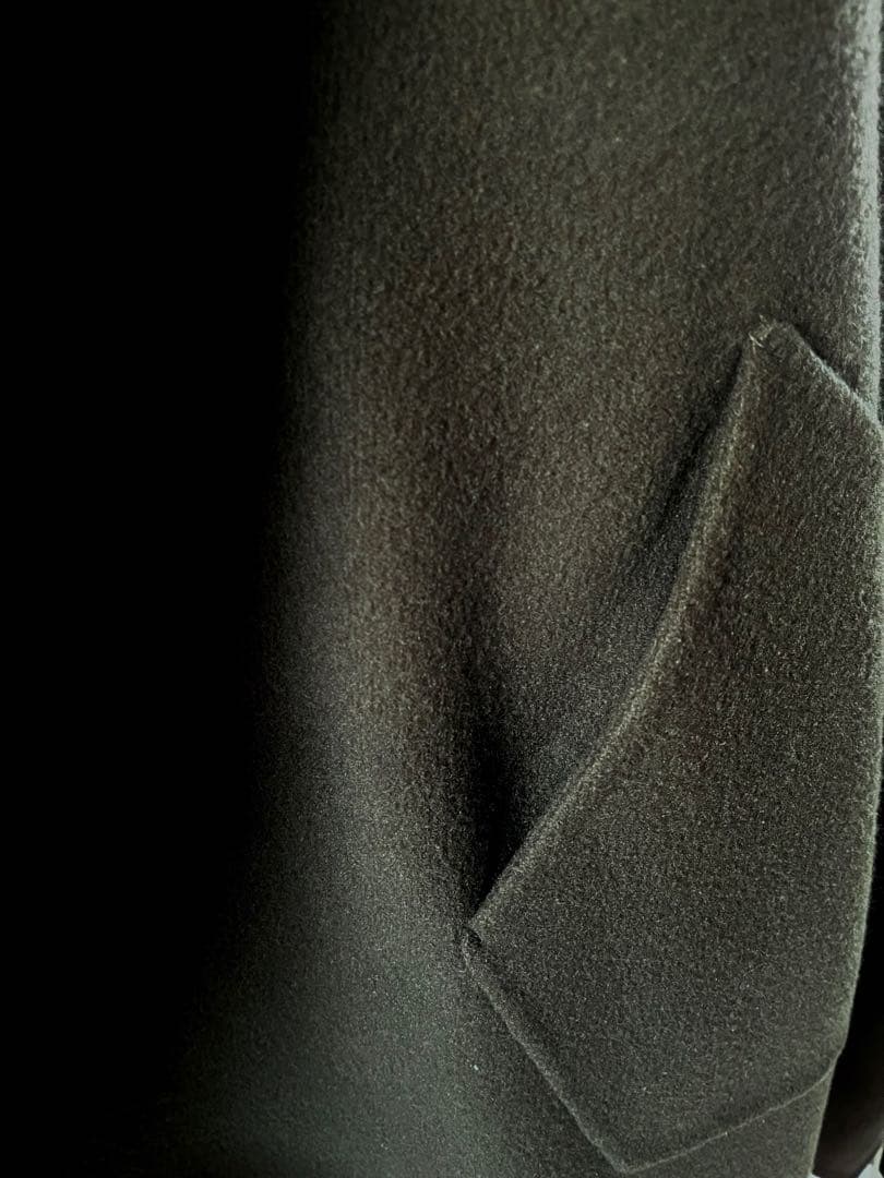 HYKEハイク メルトンウール ポンチョ/ケープコート マント